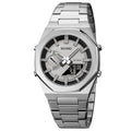 SKMEI 1816 Dual Display luminous waterproofs 50+ timezone - Silver/Black
