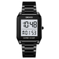 SKMEI 2154 Rectangle Digital Sports Wristwatch - black/white