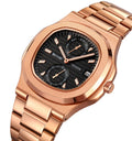 SKMEI 2423 Elegant Classic Multifunction Dial Watch - RoseGold