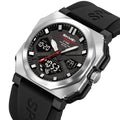 SKMEI 2418 Bold Sports Edition Watch – Silver