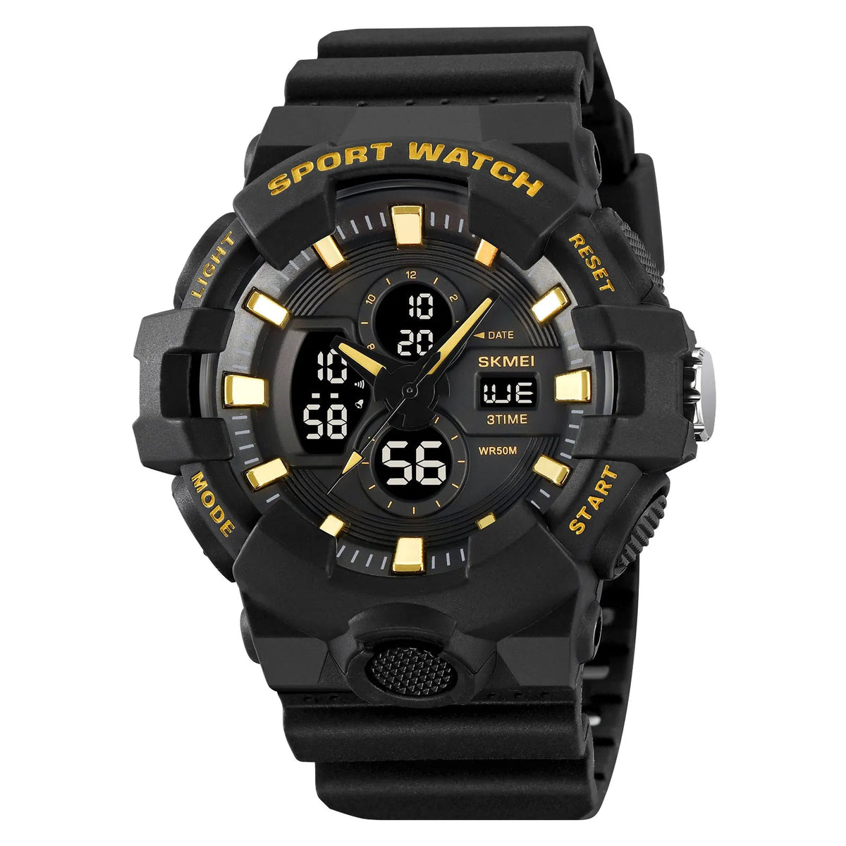 SKMEI 2117 Digital Sports Watch - Gold