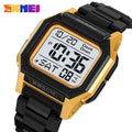 SKMEI 2264 Multifunctional Sport Watch - Black/Gold/White
