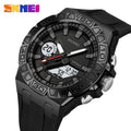 SKMEI 2276 Rugged Digital Sports Watch - Black/White
