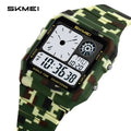 SKMEI 2347 Retro Dual Display Digital Watch - ArmyGreenCamo