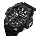SKMEI 2383 Analog Digital Sports Watch - Black