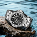 SKMEI 2404 Analog Digital Sports Watch - Silver
