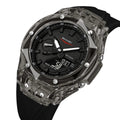 SKMEI 2411 Waterproof 50m & 50+ Timezone Watch - Black/Black