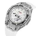 SKMEI 2411 Waterproof 50m & 50+ Timezone Watch - White