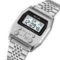SKMEI 2460 Classic Retro Stainless Steel Digital Watch - Silver