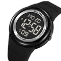 SKMEI 2462 Premium Digital Sports Watch - Black/Silver-Black