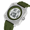 SKMEI 2488 Digital Sports Watch - White/ArmyGreen