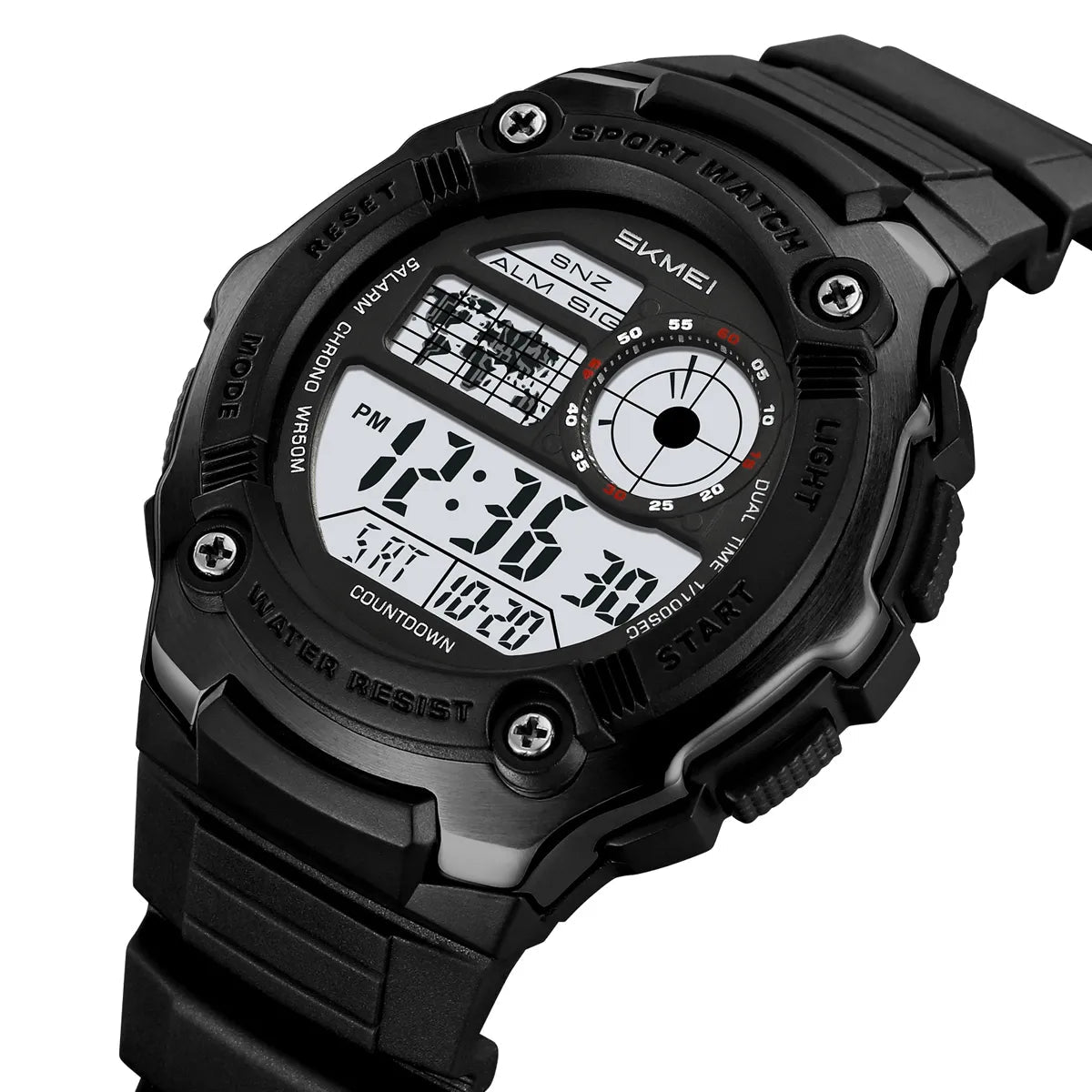 SKMEI 2517 Digital Sports Multifunction Watch - Black