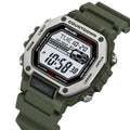 SKMEI 2522 Digital Dual Time Sports Watch - ArmyGreen