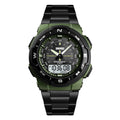 SKMEI 1370 Navitech Dual Display Watch - ArmyGreen