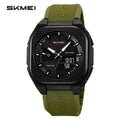 SKMEI 2328 World Master Dual Display Watch - Army/Green