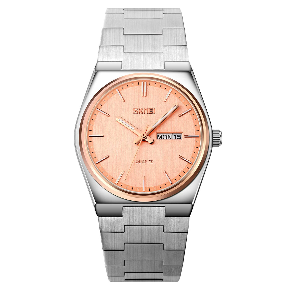 SKMEI 9288 Business Class Luxury Watch – Silver/RoseGold/Rose Gold