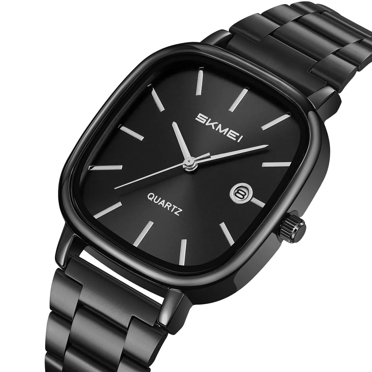 SKMEI 2551 Classic Quartz Movement Watch – Black/Black