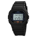 SKMEI 1628 Classic Digital Sports Watch - Black/White