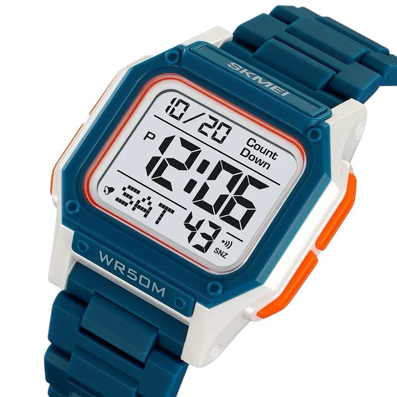 SKMEI 2264 Multifunctional Sport Watch - Blue/White