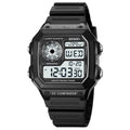 SKMEI 1998 Digital Sports 50M Waterproof Watch - Black