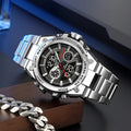 SKMEI 2416 Heavy Duty Dual Display Sport Watch - silver