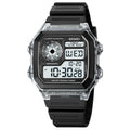 SKMEI 1998 Digital Sports 50M Waterproof Watch - White