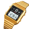 SKMEI 2450 Classic Retro Digital Watch - Gold