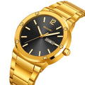 SKMEI 9400 Luxury Stainless Steel Watch - Gold/Black