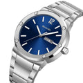 SKMEI 9400 Luxury Stainless Steel Watch - Silver/Blue