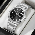 SKMEI 9400 Luxury Stainless Steel Watch - Silver/Black