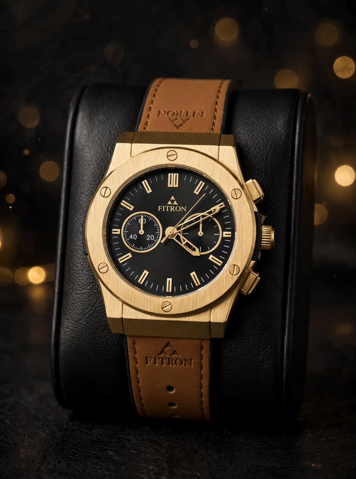 Fitron Leathe Men Watch-11-10-10