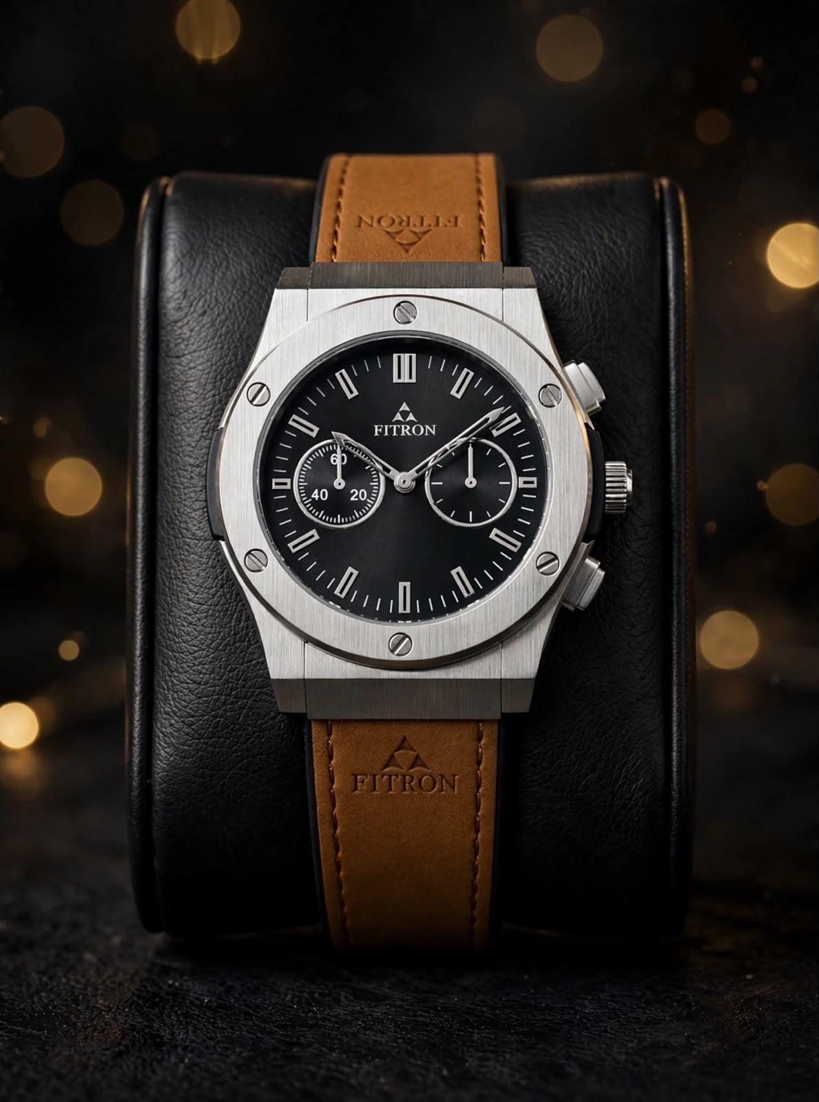 Fitron Leathe Men Watch-11-10-11