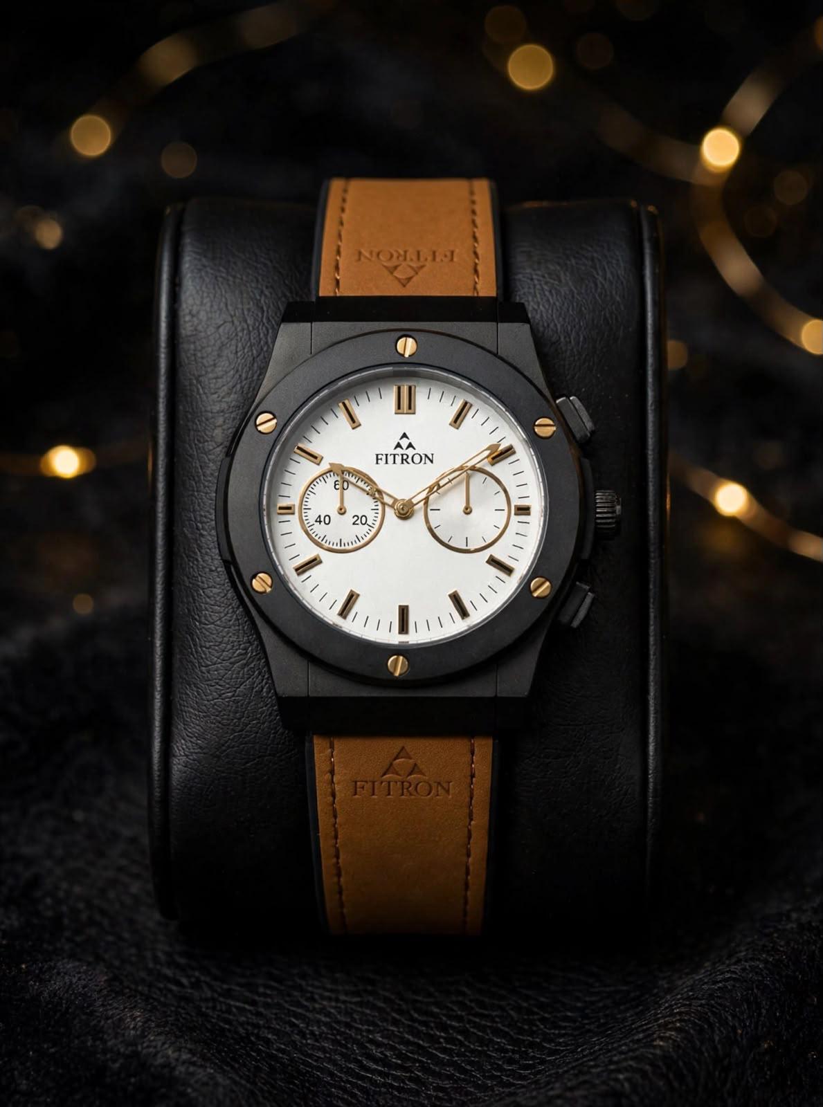 Fitron Leathe Men Watch-11-10-3