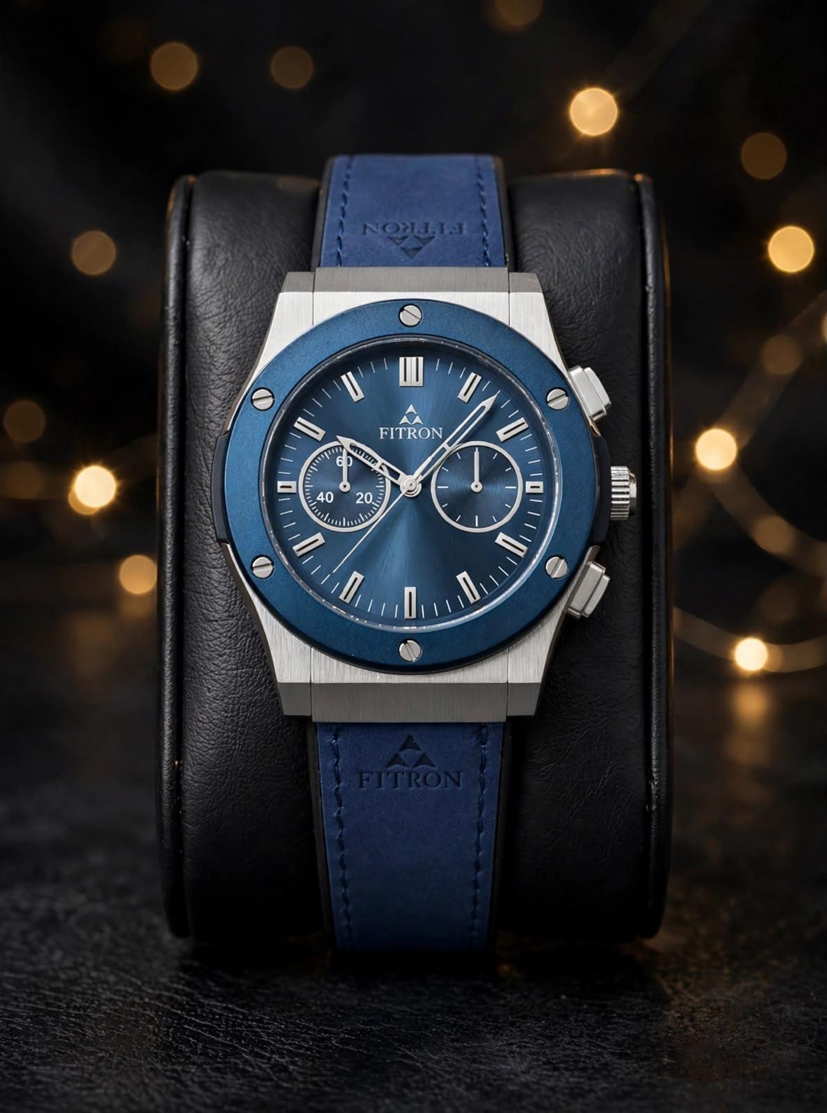 Fitron Leathe Men Watch-11-10-4