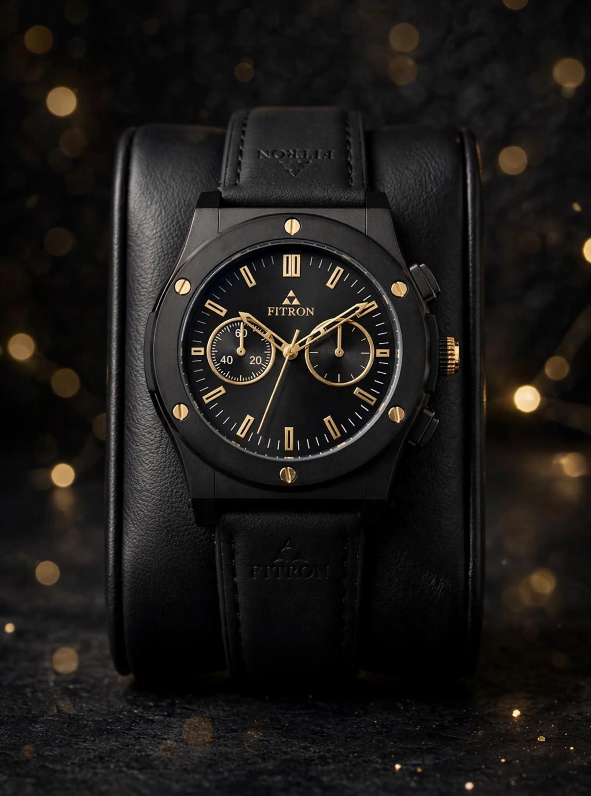 Fitron Leathe Men Watch-11-10-5