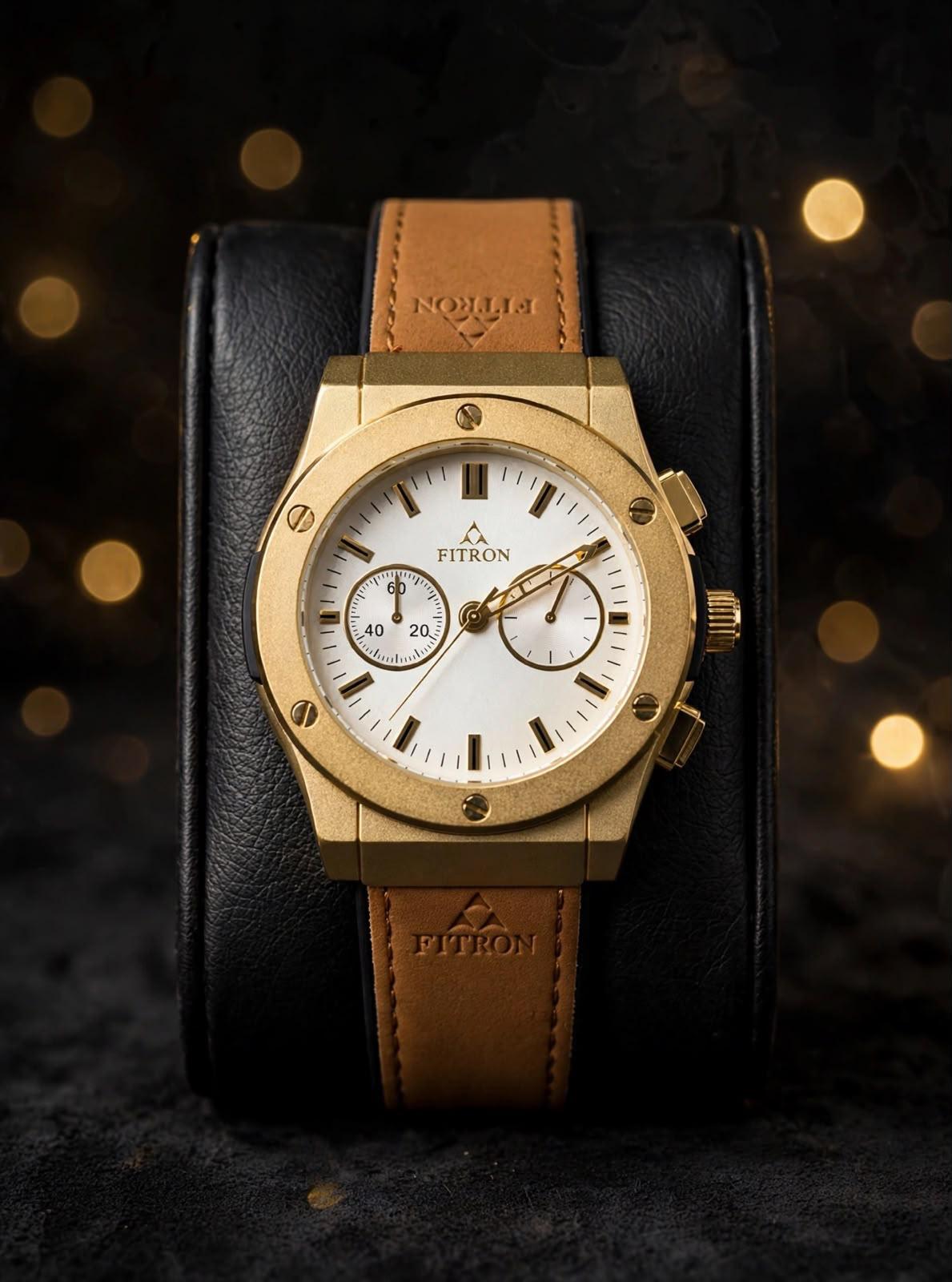 Fitron Leathe Men Watch-11-10-7