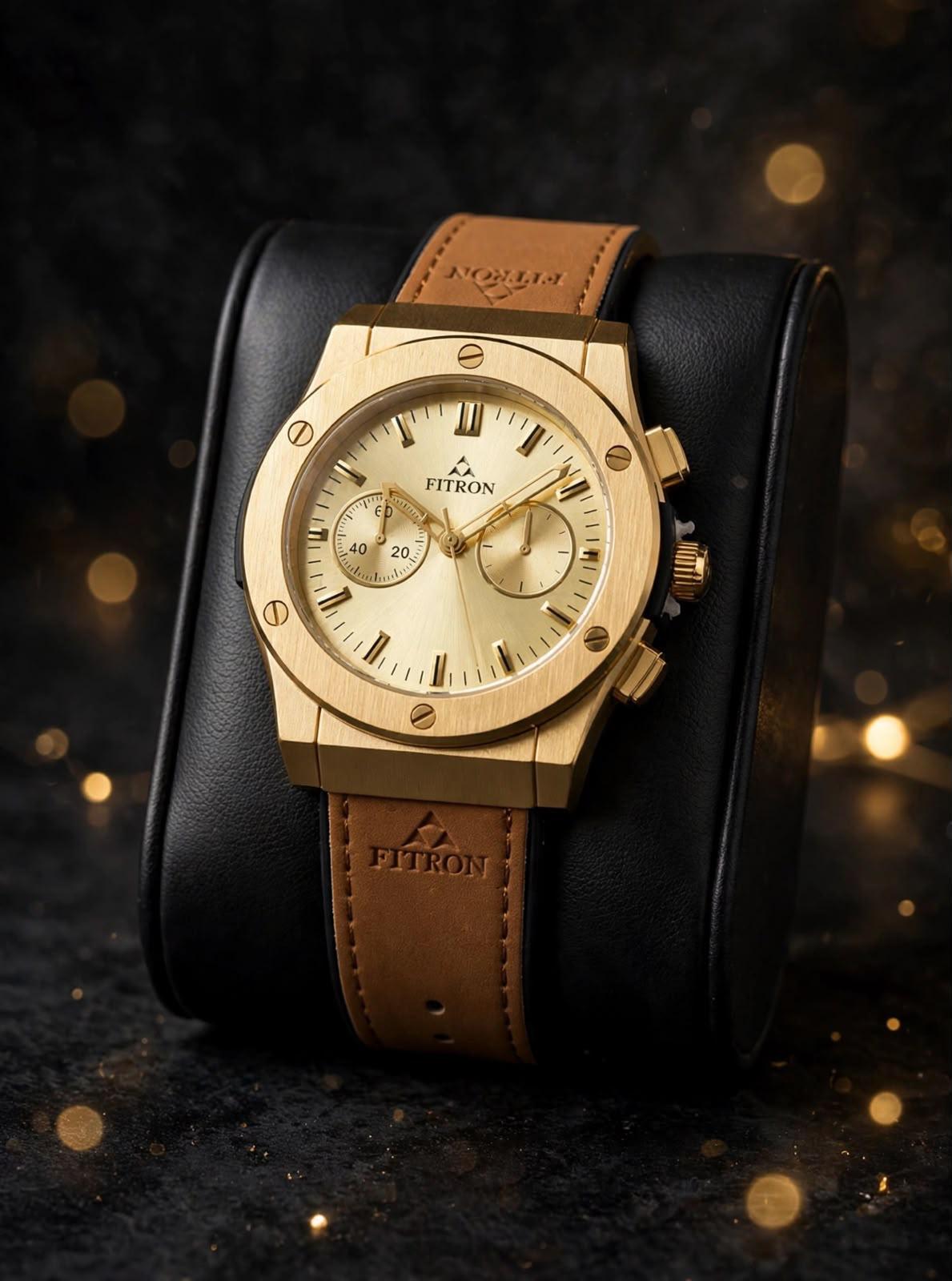 Fitron Leathe Men Watch-11-10-8