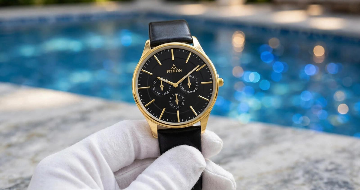 Fitron Leather Men Watch 14-10-7