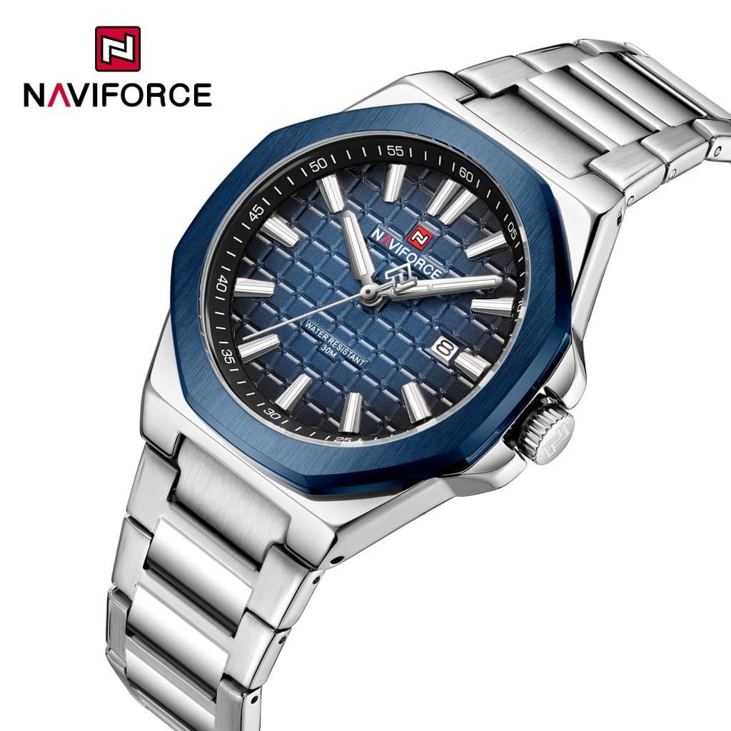 NAVIFORCE NF 9258 – ساعة SIGNATURE ذات ملمس بارز مع تقويم
