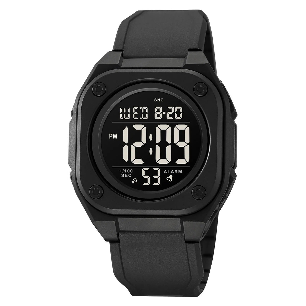 SKMEI 2160 Smart Digital Functions Watch - Black/Black