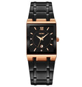 SKMEI 9263 Square Analog Quartz Watch - rosegold/black/black