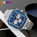 SKMEI 2201 Square Chronograph Watch - Blue