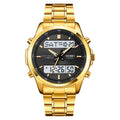 SKMEI 2049 Multifunctional Waterproof Watch - gold/white