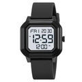 SKMEI 2558 Minimal Square Digital Watch - Black/White