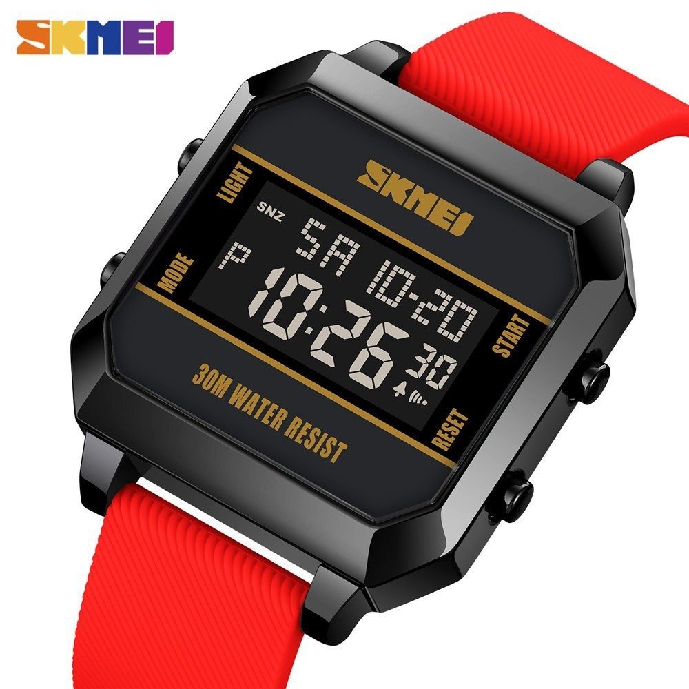 SKMEI 1848 Digital Waterproof LED Luminous - Red