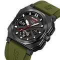 SKMEI 2418 Bold Sports Edition Watch – Army Green